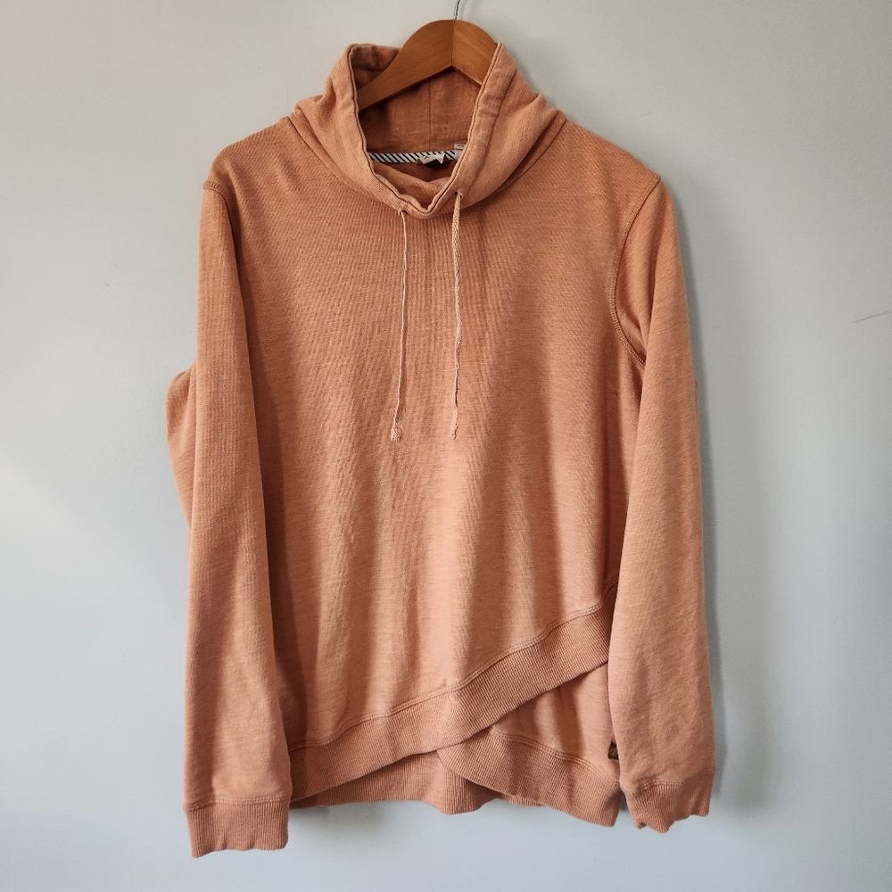 Womens Roxy Sweater With High Collar In Beautiful Peach Colour